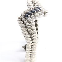Bracciale Goldside Donna in Oro bianco Zaffiro 0.50 Ct BR.GS004 - BR.GS004